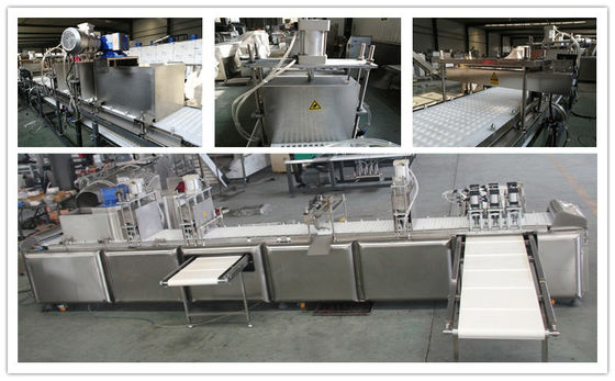 400 किलो / घंटा डॉग मीट पासा मशीन पीएलसी टच स्क्रीन बनाने का इलाज करें