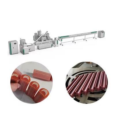 सीई अनुमोदित रंग Munschy चबाना छड़ी कच्चेहैड पालतू भोजन प्रसंस्करण लाइन