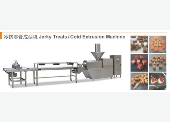 200-300 किलोग्राम प्रति घंटे की पालतू पशु खाद्य मशीन की क्षमता के साथ शीत बचे हुए कुत्ते झोसी स्नैक ट्रीट मशीन