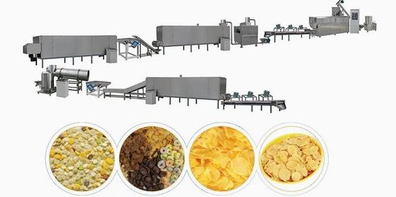 पफ नाश्ते / मकई के फ्लेक्स / मक्का फ्लेक्स मशीन बनाने, मकई फ्लेक्स मशीनरी