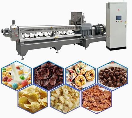 नाश्ता अनाज और मकई का फ्लेक्स उत्पादन लाइन / पफ स्नैक Extruder मशीन