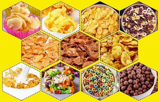 सीई मानक के साथ निरंतर और स्वचालित कॉर्न फ्लेक्स प्रसंस्करण लाइन