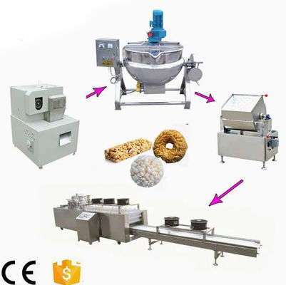 बाजरा, गेहूं के लिए गेहूं चावल केक बनाने की मशीन / अनाज पफिंग मशीन