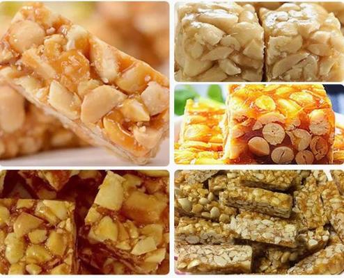 मक्का, बाजरा, कुट्टू के लिए आयताकार तिल / अनाज बार बनाने की मशीन