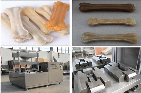 60T ट्विन मोल्ड्स डॉग बोन मेकिंग मशीन डेंटल ट्रीट्स बोन CE एप्रूव्ड