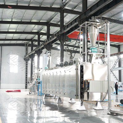 कस्टम पालतू भोजन उत्पादन के लिए 70-110 मिमी स्क्रू व्यास और विभिन्न आकार के सांचों के साथ पूर्ण स्वचालित पालतू भोजन एक्सट्रूडर