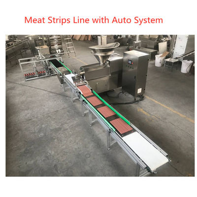 स्टेनलेस स्टील 304 प्रकार पालतू पशु खाद्य विनिर्माण उपकरण, मांस पट्टी प्रसंस्करण लाइन