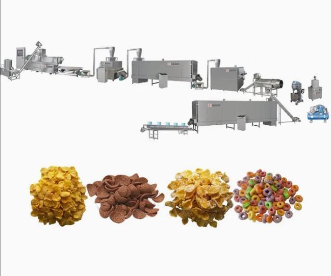 ओट गेहूं चावल पफ Extruder मशीन पैकिंग मशीन के साथ सुसज्जित