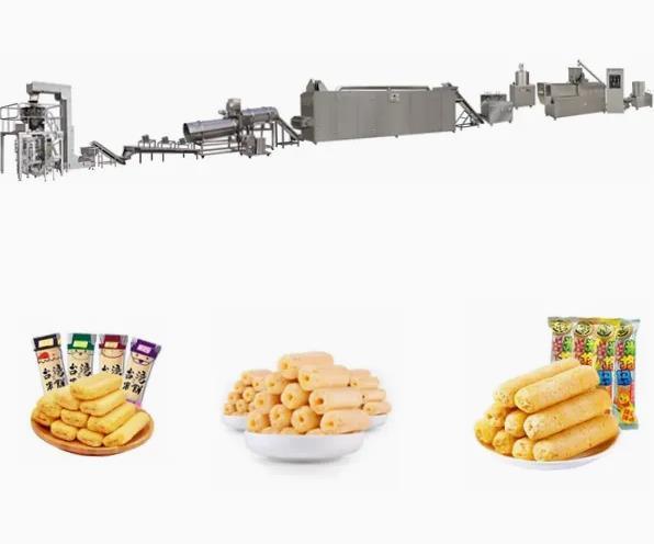 380v 50hz मकई पफ एक्सट्रूडर मशीन बिक्री के लिए पफ गेहूं मशीन