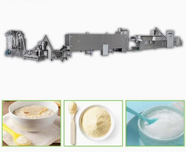 पोषण अनाज चावल पाउडर खाद्य Extruder मशीन / उत्पादन लाइन