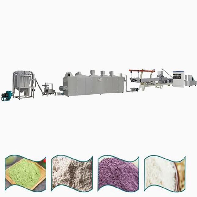 बेबी पोषण पाउडर खाद्य Extruder मशीन, डबल स्क्रू extruder मशीन