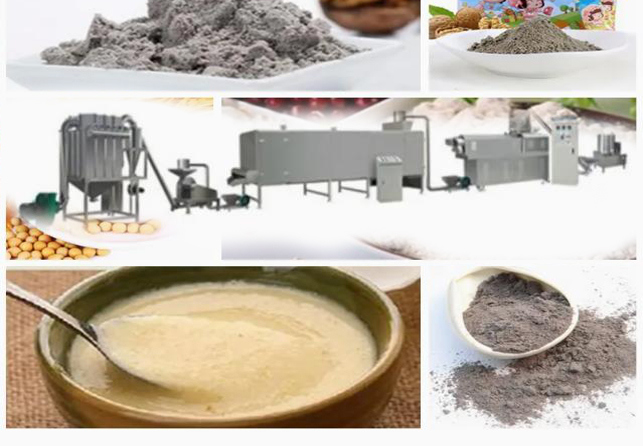 पोषण शिशु चावल पाउडर खाद्य एक्सट्रूजिंग मशीन / उत्पादन लाइन