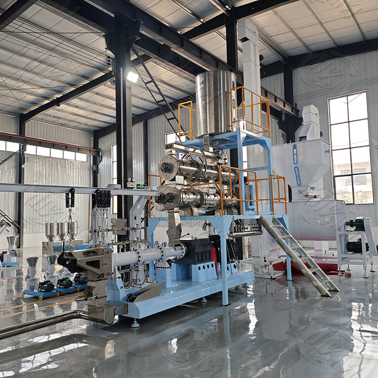 कुत्ते, पक्षियों के लिए स्टेनलेस स्टील जुड़वां पेंच सूखी पालतू भोजन एक्स्ट्रिडर उपकरण