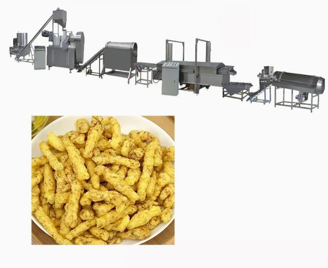 विविध आकार 2 डी 3 डी गोली स्नैक्स खाद्य खस्ता मटर सोया extruder मशीन प्रक्रिया लाइन