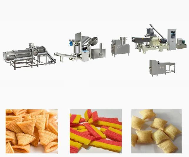 स्टेनलेस स्टील 3D गोली Bugles स्नैक Extruder मशीन, एकल स्क्रू extruder