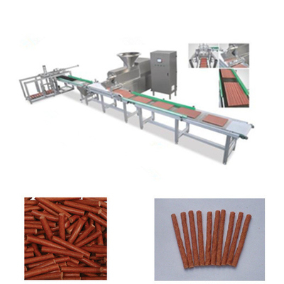 डॉग मीट स्ट्रिप्स कोल्ड एक्सट्रूज़न फोर्जिंग मशीन डॉग फूड मीट स्ट्रिप एक्सट्रूडिंग लाइन