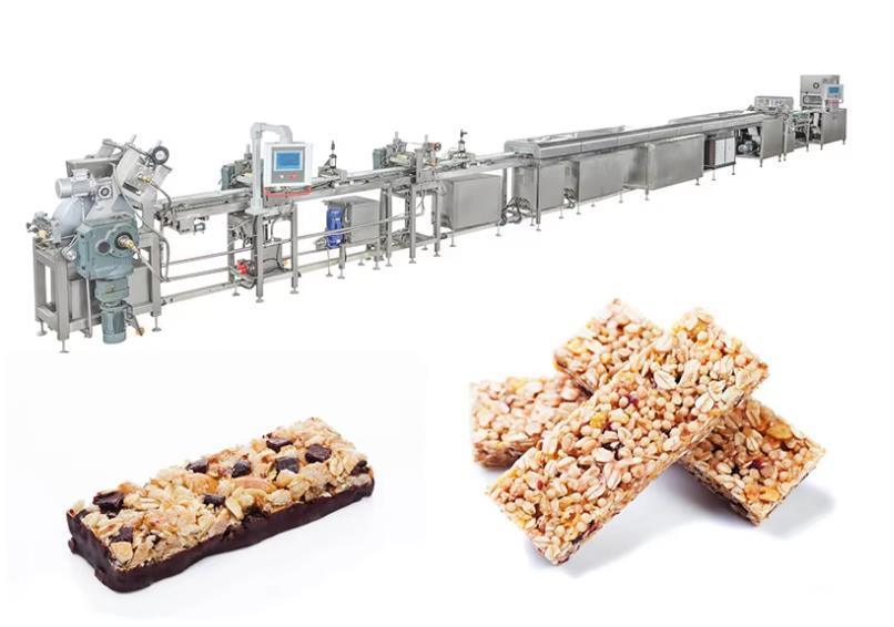 बहु आकार और आकार के लिए 200 से 400 किलो प्रति घंटे के साथ ऊर्जा बार बनाने की मशीन