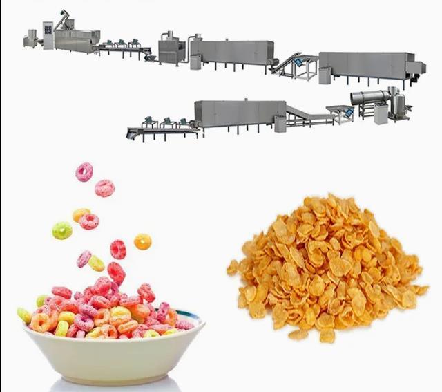 केलॉग और नेस्ले उत्पादों के लिए 304 स्टेनलेस स्टील मकई परत बनाने की मशीन