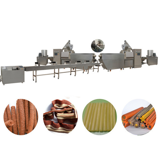 लघु हड्डी कुत्ते स्नैक्स पालतू खाद्य प्रसंस्करण लाइन, ट्विस्ट कुत्ते खाद्य मेकर मशीन का इलाज करता है