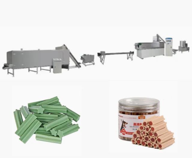 सिंगई पेंच extruder उपकरण / पालतू पशु हड्डी कुत्ते खाना मशीन का इलाज करता है