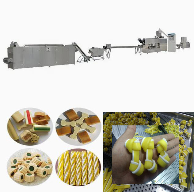 लघु अस्थि कुत्ते का इलाज नाश्ता extruding लाइन ट्विस्ट चिकित्सकीय देखभाल मशीन बनाने का इलाज करता है